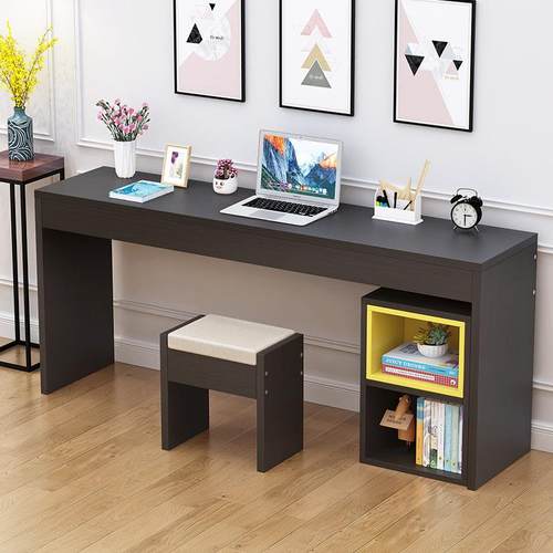 办公脑桌儿童学习桌窄桌卧室学88888生家用型长条桌边桌书电桌简