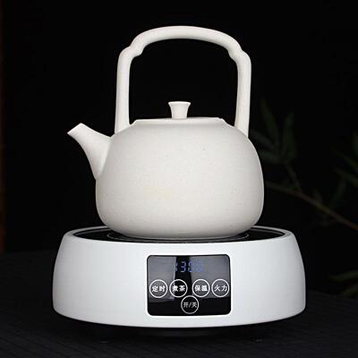 大容量陶瓷烧水壶家用煮水壶白泥陶壶煮茶器提梁壶电陶炉茶具套装
