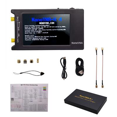 1.5GHz 4寸矢量大屏网络分析仪 Hugen版 NanoVNA-H4 天线 短波