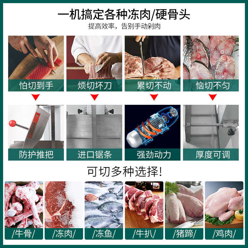 锯骨机  商用全自动切骨机冻鱼冻肉切猪脚牛脚电动切肉机批发厂家,清洗/食品/商业设备,锯骨机/切骨机,淘宝优惠券,粉丝福利购,淘宝优惠卷