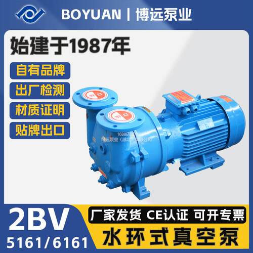 博远泵业2BV5161/6161水环式真空泵15kW机泵直联石油制药行业专用