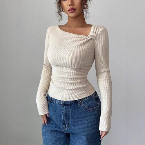 Women's New Autumn Winter Solid Color Minimalist Brushed