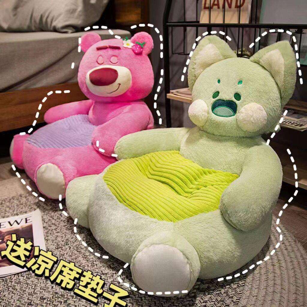 儿童沙发椅超时尚小猫熊床上枕躺椅懒人沙发家用家具简约可爱宝宝
