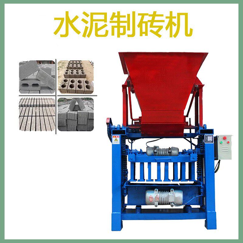水泥空心砖机砖机免烧砖机小型半自动马路砖路沿石面包砖垫块砖