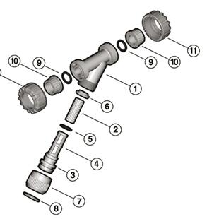 FIP格林韦德Y型过滤器SCH80 4英寸UPVC意大利进口件