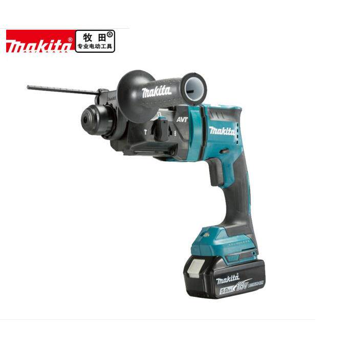 牧田MAKITA充电式吸尘电锤18V无刷三用减震冲击钻DHR182RHEPA集尘