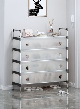 简易鞋柜用塑料收纳架宿舍置物架多功能入户防尘鞋架