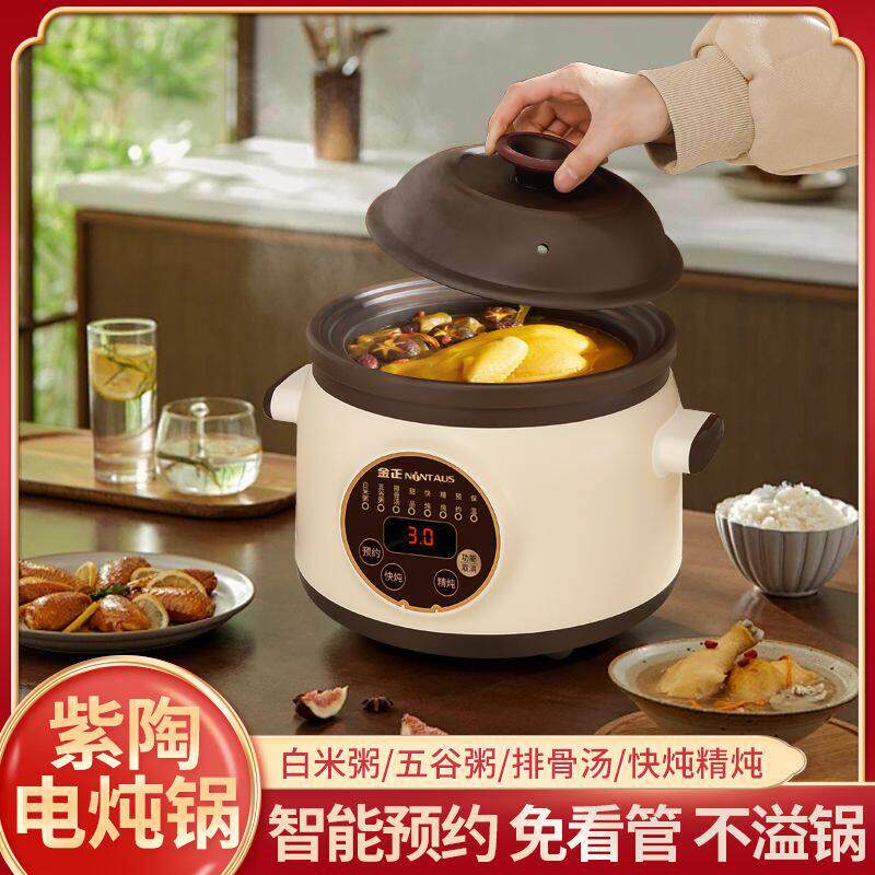 NINTAUS/金正智能养生锅煲汤锅电炖锅粥锅全自动紫砂锅副食品锅