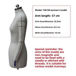 立裁标手臂女国色92男白布手臂立体裁剪人台可插专用软体假针胳
