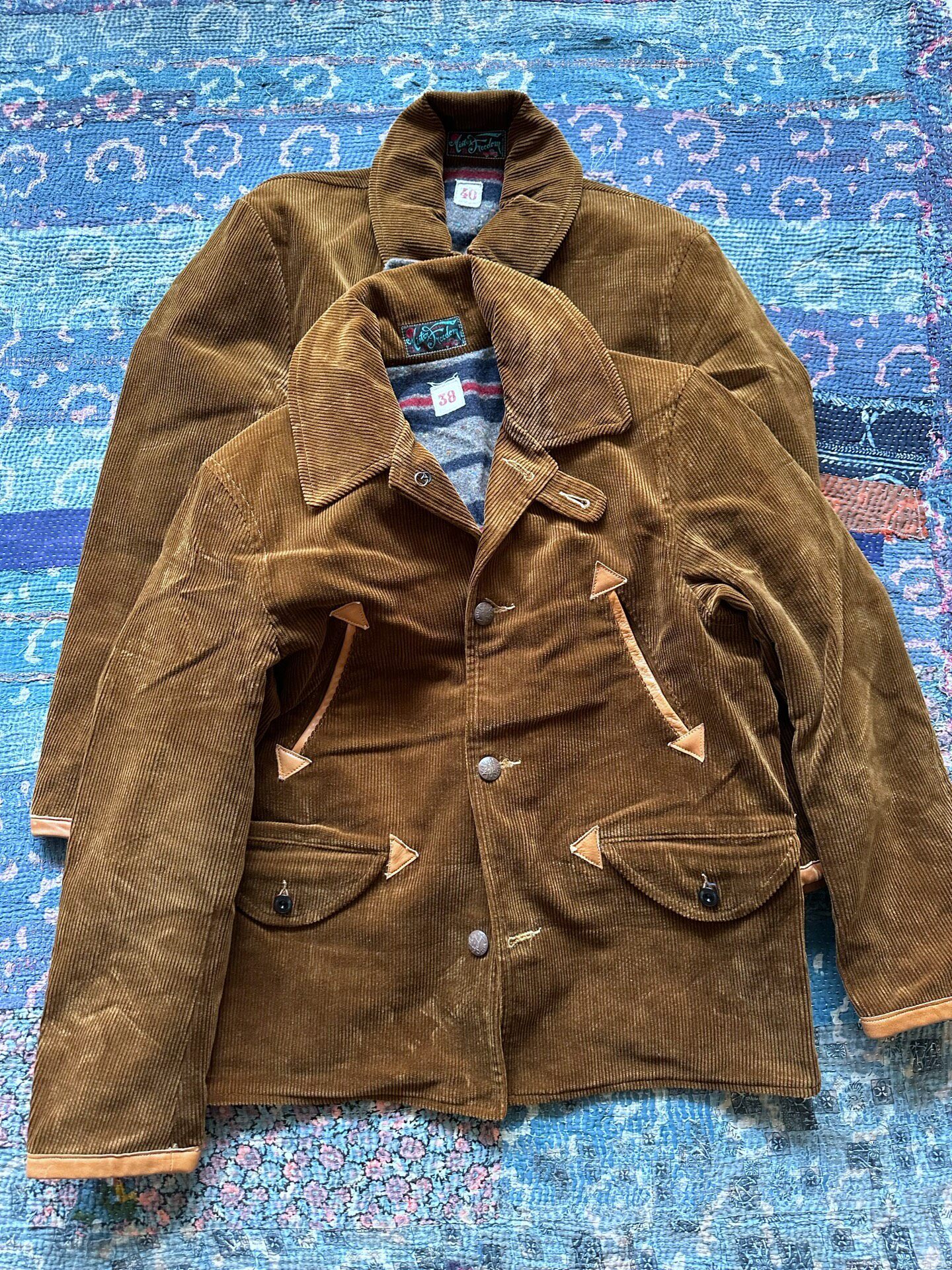 Mister Freedom Corduroy Leather Patch Hunting Coat