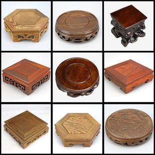 实木壶座底座 壶托养壶垫隔热紫砂壶承木托茶道零配 茶具架茶壶架