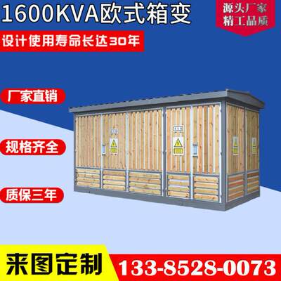 武汉实力厂家供应800KVA预装式欧式变电站成套箱式变压器