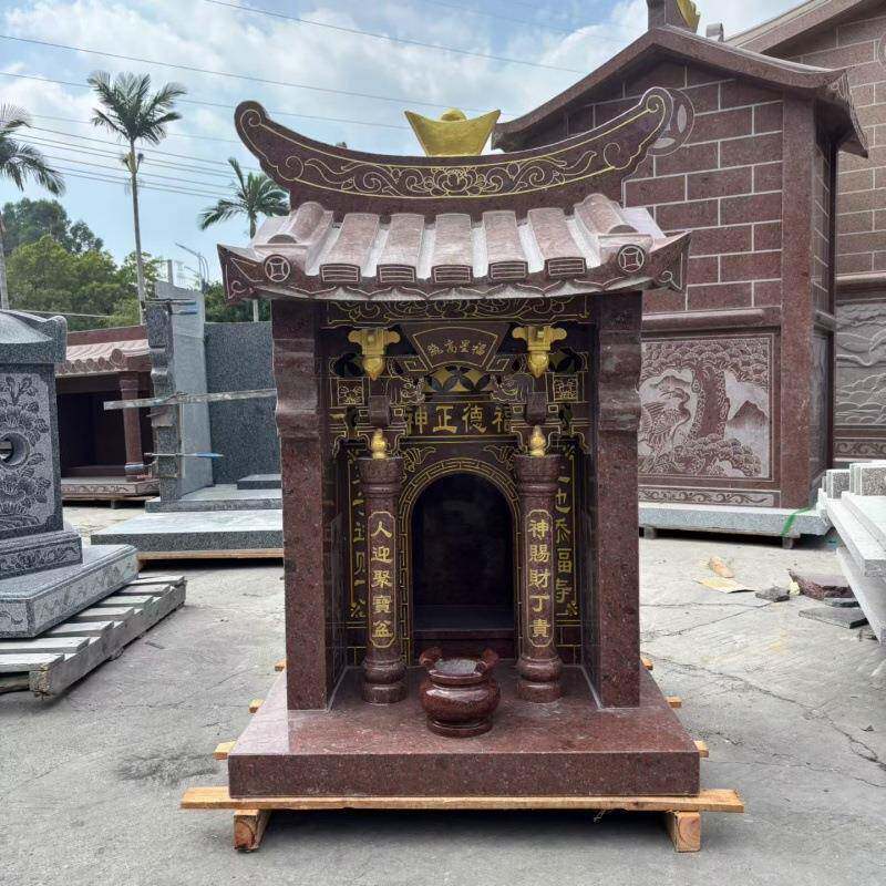 土地庙伯公宫德正神印度红芝麻黑神龛佛龛家用土地公神台
