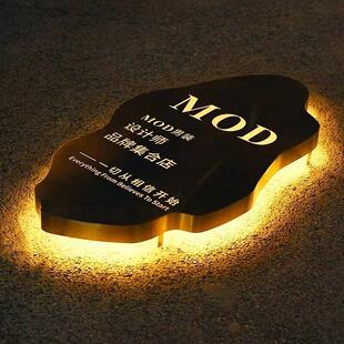 户外门头LED发光字铁艺复古镂空灯箱广告牌制作创意招牌展示定做