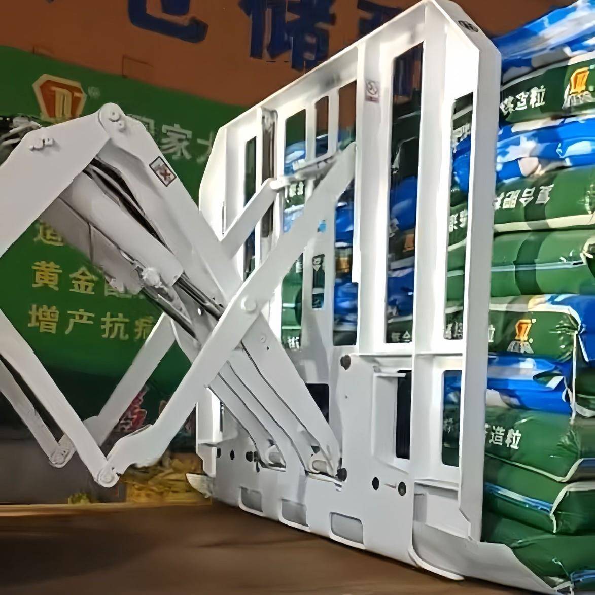 推出拉进器集装箱装卸货抱夹叉车吊臂装卸吨包袋铲斗圆串杆