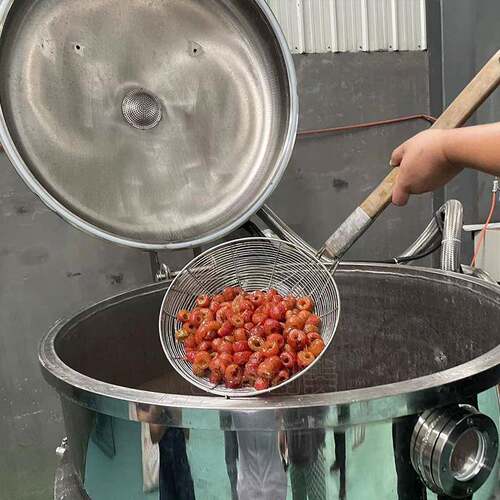 供应蜜饯浸糖设备芒果干草莓渗糖鼓商用大型自动化不锈钢渗糖锅