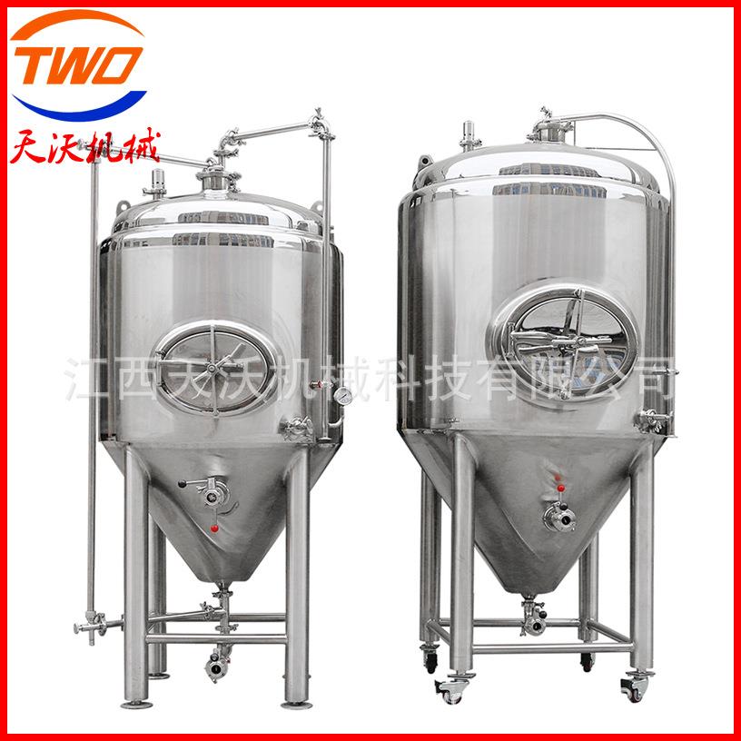 啤酒设备厂家供应小型家用酿酒设备精酿发酵罐啤酒厂发酵罐图片