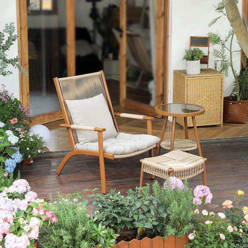 阳台休闲椅单人沙发椅户外桌椅庭院藤椅露台花园懒人躺椅可坐躺