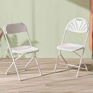 可叠椅摞椅子料员工折培训椅会椅新闻议椅简约办公椅职员塑椅教学