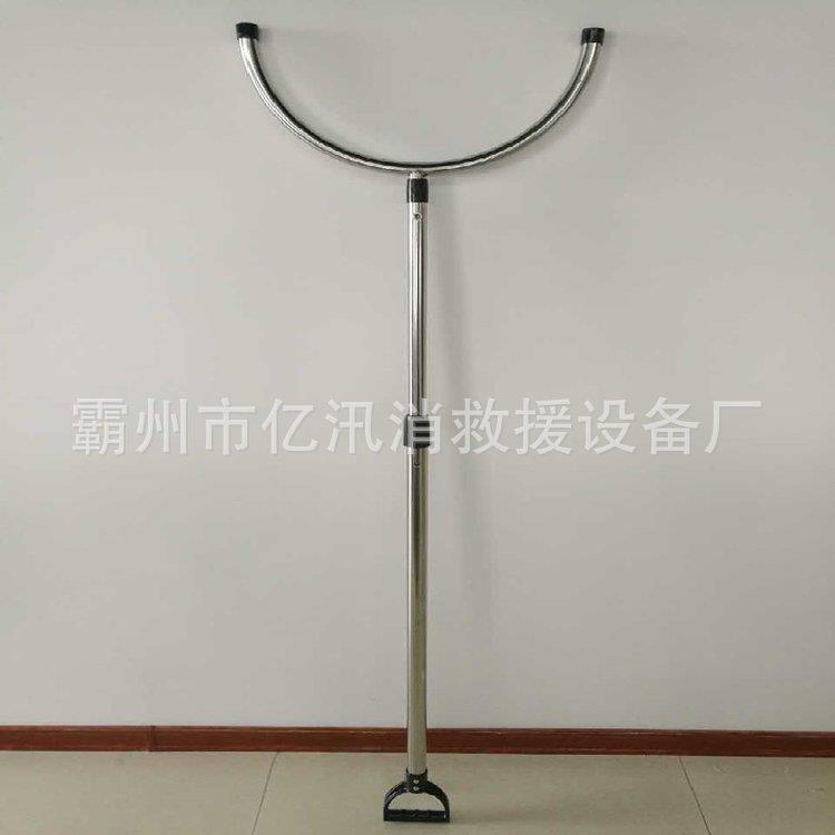 防bao钢叉不锈钢伸缩腰叉校园安保器材巡逻防护防卫钢叉