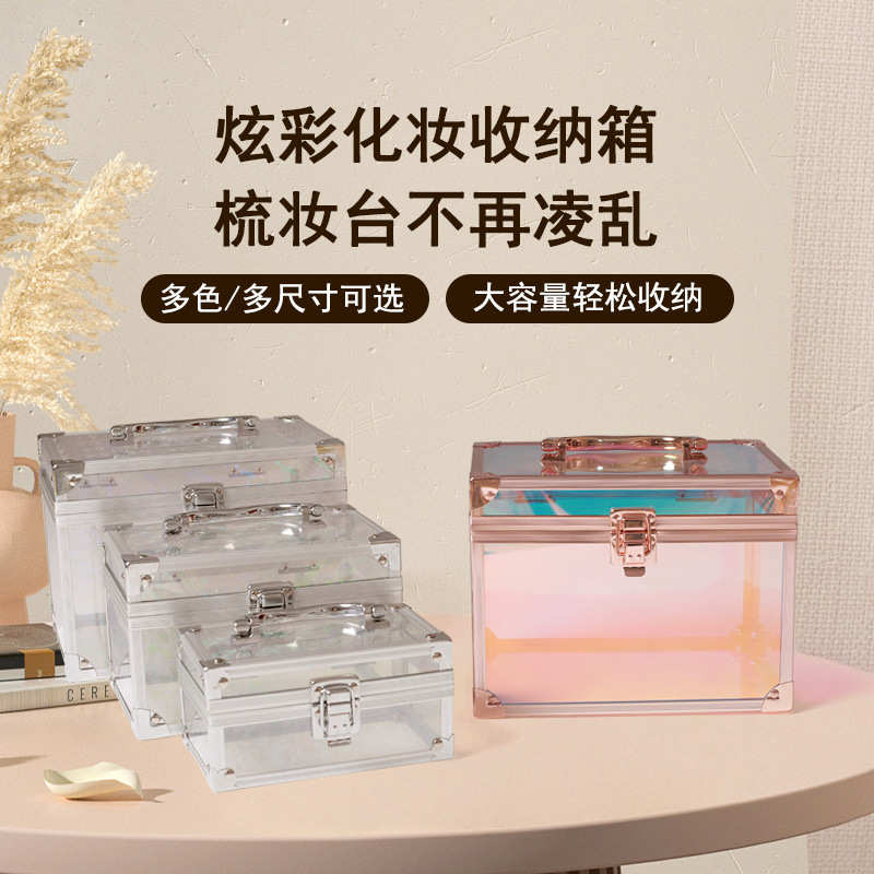 美甲工具箱大容量专用美睫收纳盒桌面收纳筐包盒子甲油胶外出箱子