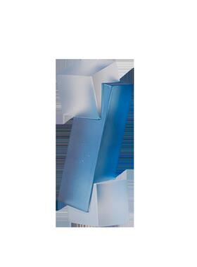 左顾现代轻奢透明树脂蓝色亚克力摆件展厅样板间玄关装饰品摆件