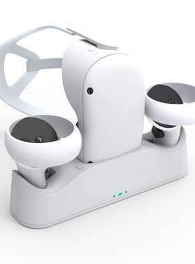 Oculus quest 2 VR眼镜手柄磁吸底座充电器配电池套装 VR座充配件