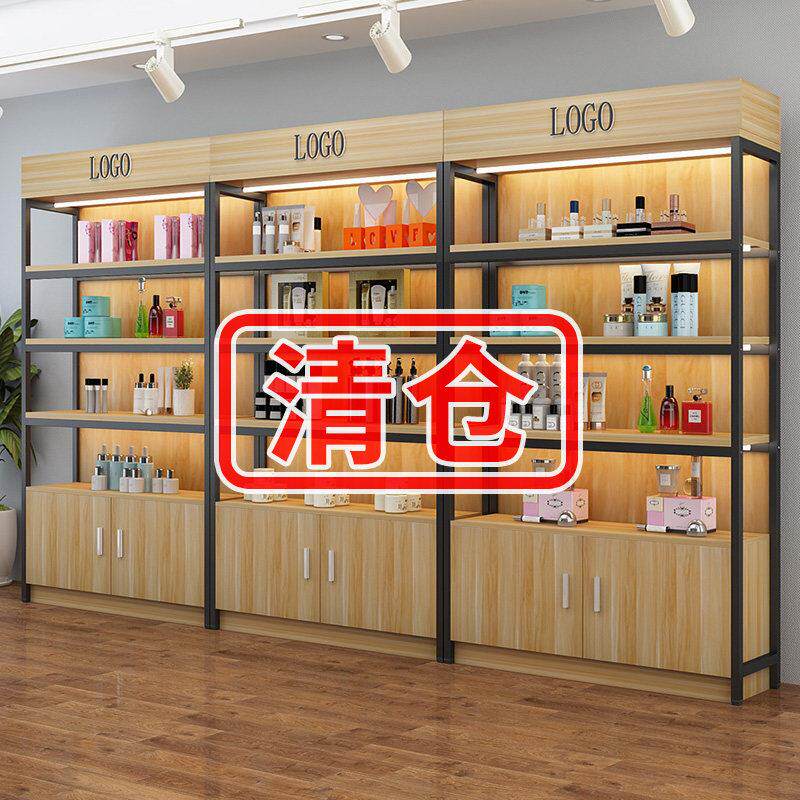 货架置物架母婴店多层化妆品货柜陈列产品超市挂钩美容院展示柜子