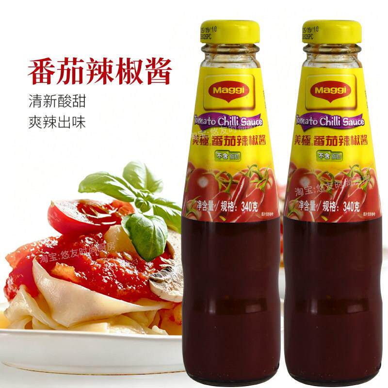 美极番茄辣椒酱340g 酸辣酱商用西餐披萨薯条搭配调味酱