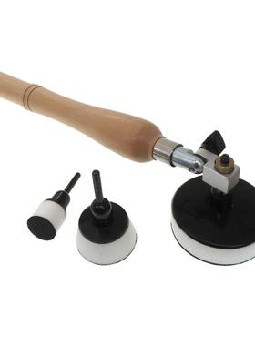 碗式砂光机英寸白色打磨抛光托盘加砂光机木柄手磨器件套