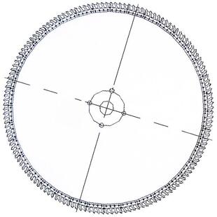 2001直径410 2010mm各种规格高速钢镶片圆锯 T6130 供应上工牌GB