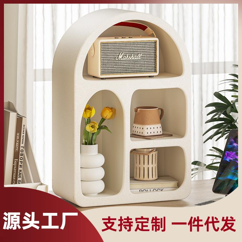 水杯卧室桌面收纳柜储物柜厨房茶水间整理收纳架免安装置物架