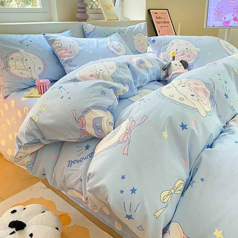 学CGB库洛米儿童被套三四床件套纯棉全棉玉桂狗卡通生宿舍单人单