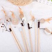 6件猫薄荷鼠猫毛绒鼠玩具