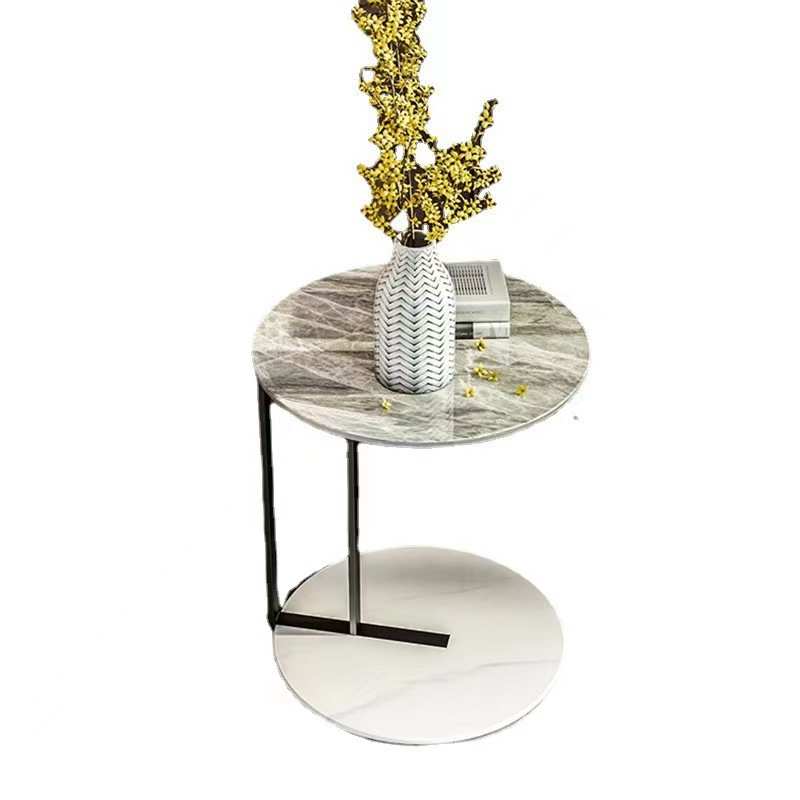 轻奢圆形角几简约客厅沙发边几创意小户型角几极简卧室床圆桌迷你