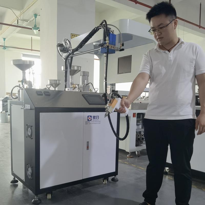 致合半自动四桶灌胶机手持小型硅胶打胶机树脂ab胶电源模具点X20