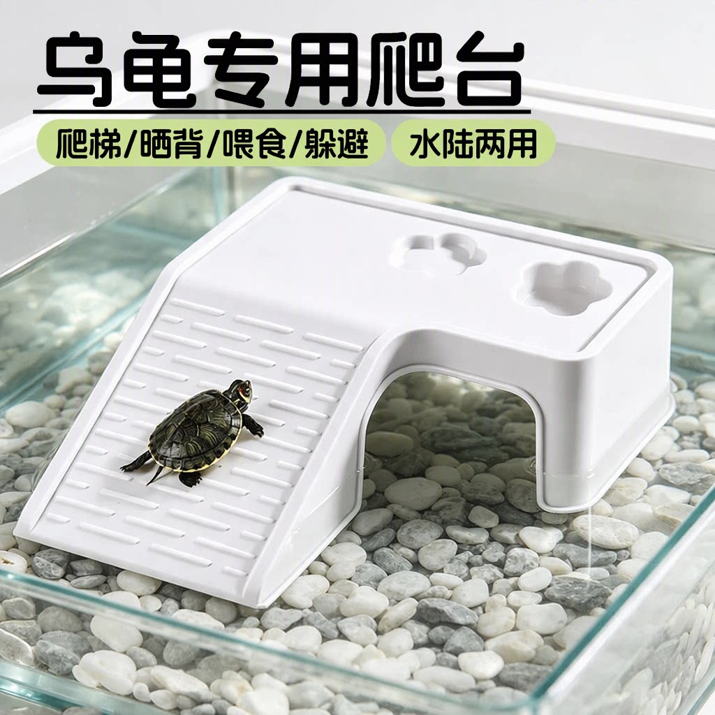 乌龟饲养缸家用鱼缸客厅小型养乌龟专用箱生态造景晒爬台桌面龟缸