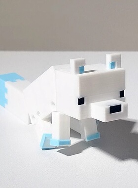 钥匙扣世界狐狸关节3D模型摆件