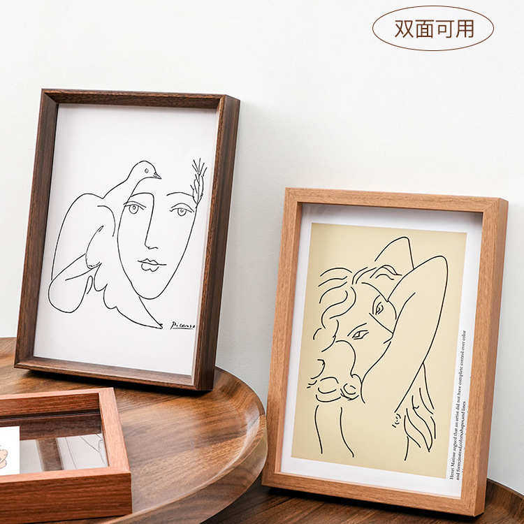 双面透明相框a4摆台展示装裱框实木8寸6标本压花A3亚克力画框挂墙,家居饰品,相框/画框,淘宝优惠券,粉丝福利购,淘宝优惠卷