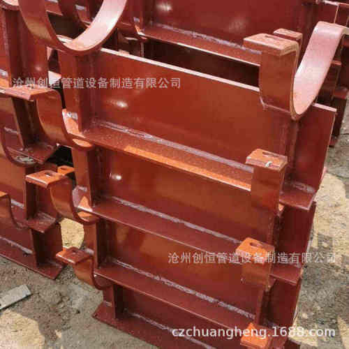 J3 J4管托支座双抱箍 管夹聚氨酯保冷管托 水平管道支座J2管托