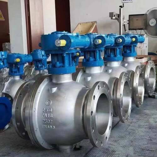 碳钢法兰球阀 Q347F/H/Y-16C/P美标高压固定式球阀 手动涡轮A105