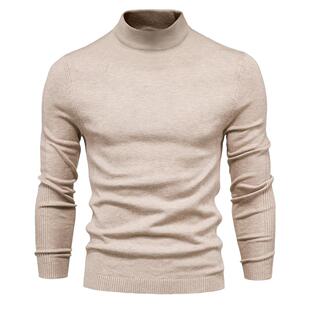warm mid sweater neck men Thick