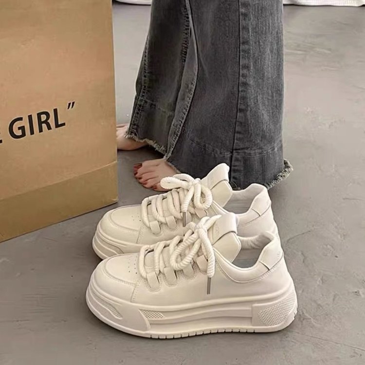 夏季厚小白增高发配裙子老爹鞋