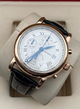 先鉴后发 98新42mm万宝龙明星系列18k玫瑰金自动机械男士腕表正品