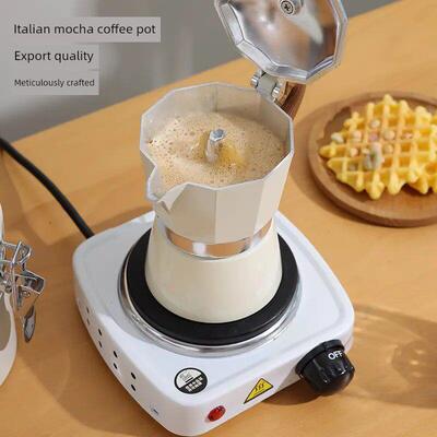 Mocha pot small coffee pot hand drawn coffee utensil set