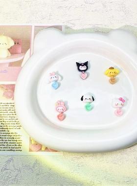 202625迷你卡通三丽鸥勺子发夹树脂diy饰品配件可爱手工美甲耳钉