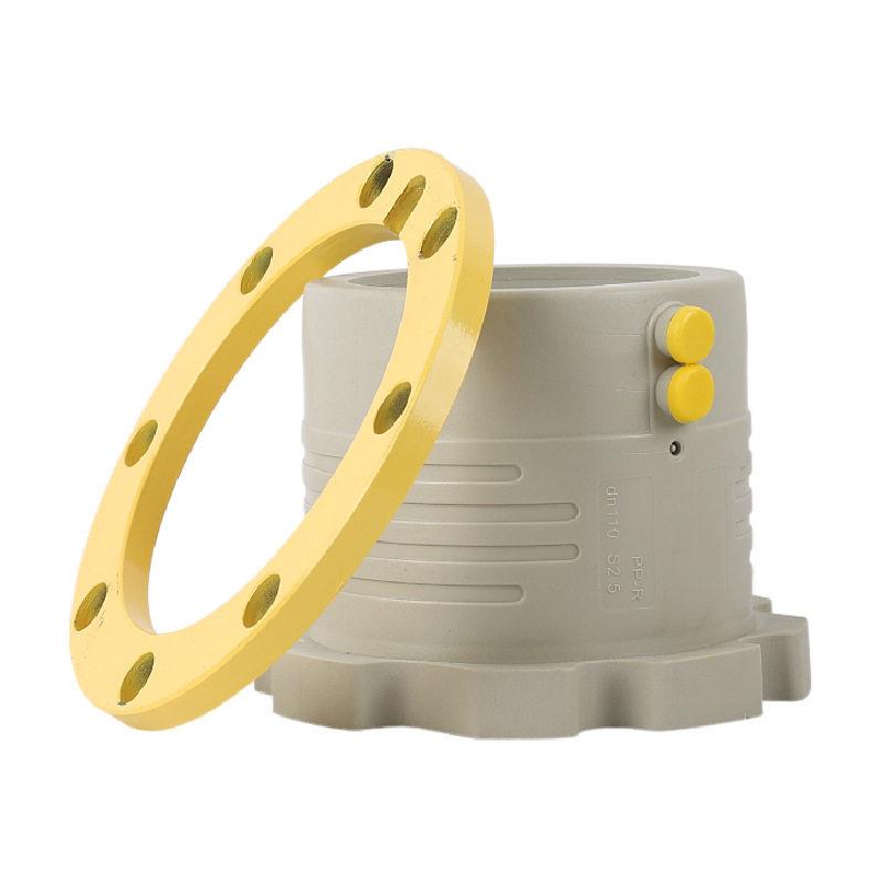 给水用灰色PPR电熔管件电熔法兰头法兰盘 套装钢丝网骨架管件