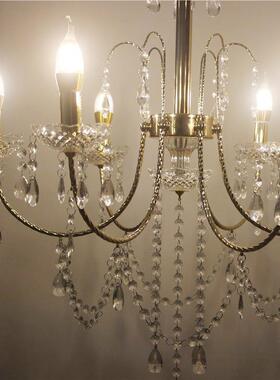 新款20道1婚礼铁艺电镀仪款水LMX18042晶8吊灯舞台式亭装饰路引婚