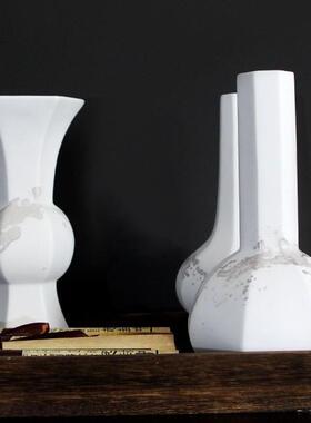 新式陶瓷花瓶样房间板软装中饰品花器摆小件ZHA茶室盆景餐桌仿真