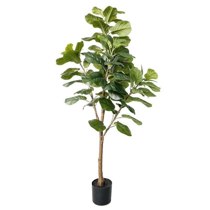 盆栽植物北欧绿植仿真树盆景室内客厅装饰摆件落地风琴叶榕大型假